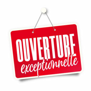 Lire la suite à propos de l’article Ouverture exceptionnelle !